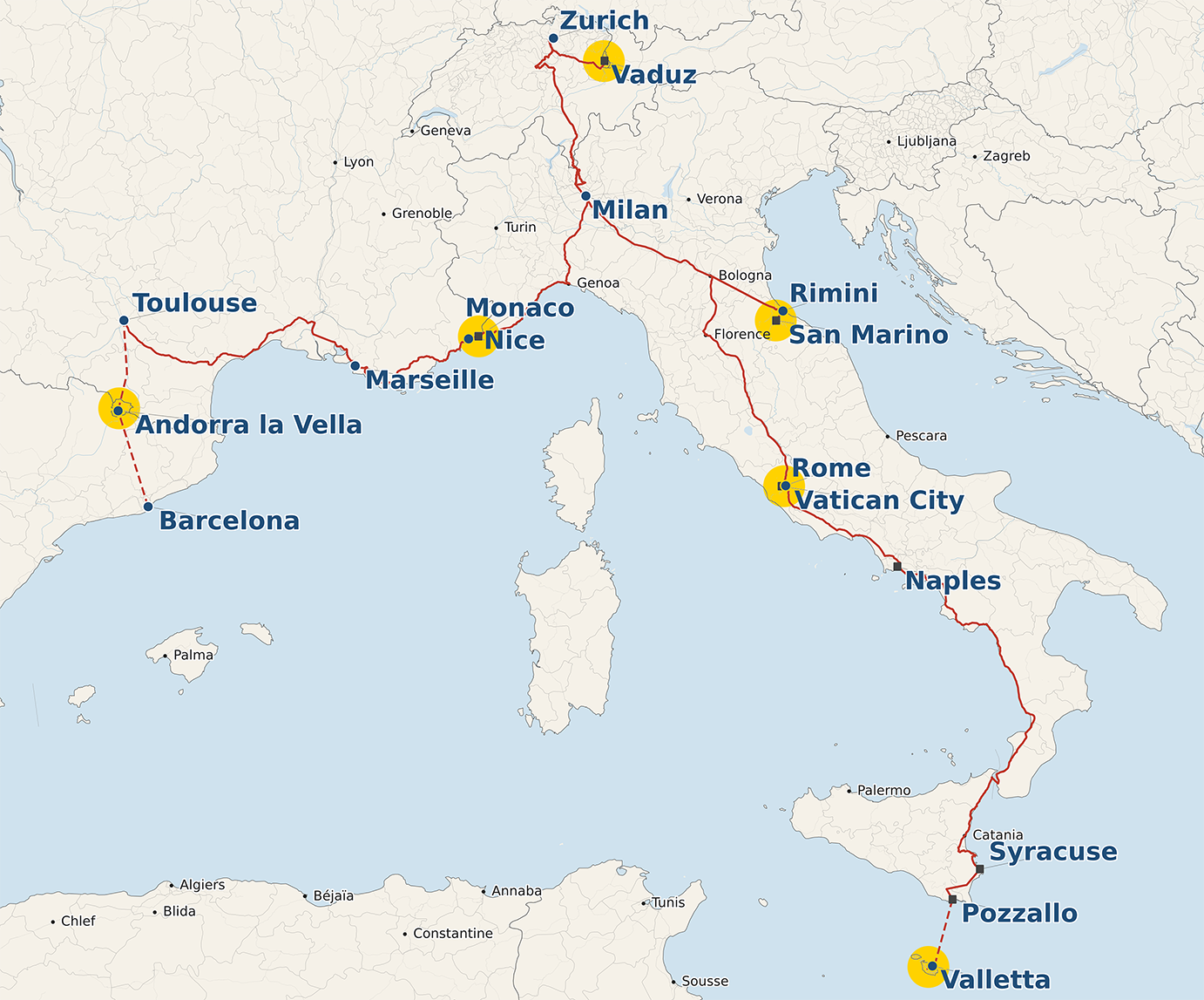 Map of the microstates trip