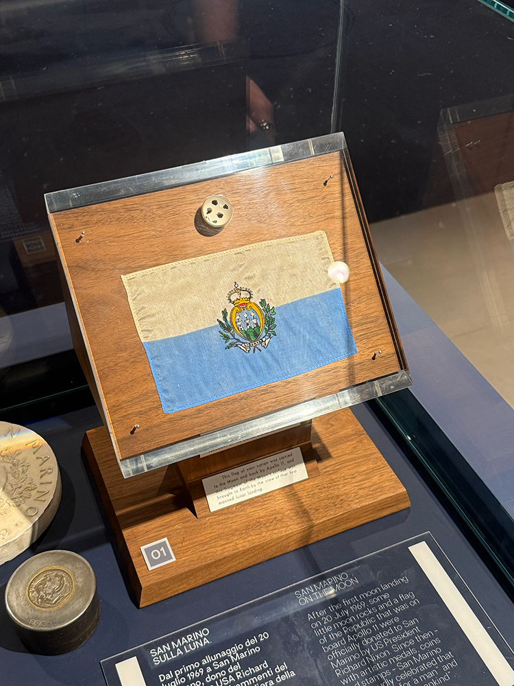 San Marino's moon rocks