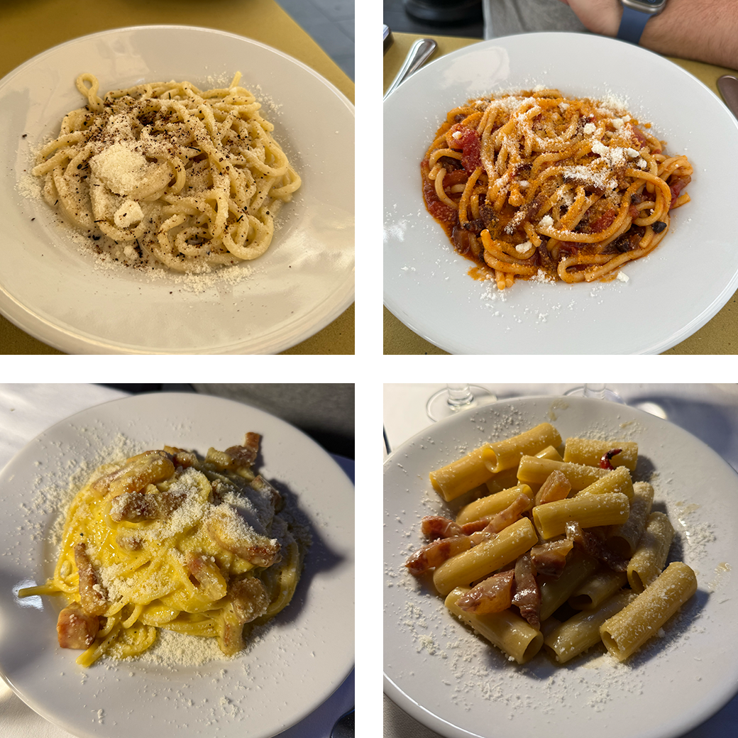 The four Roman pastas