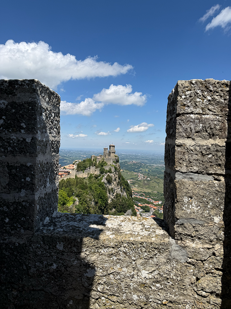 View of the first tower from the second tower
